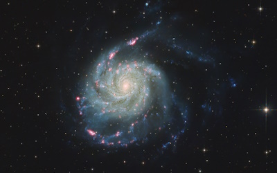 M101 mit halpha